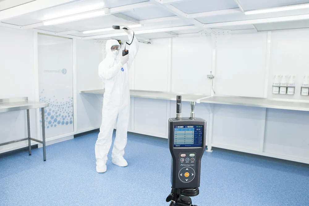 What is the Number of Samples Locations Calculations Readings for ISO14644?